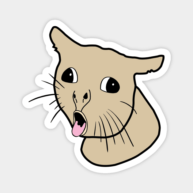 Coughing Cat Meme Magnet by JessicaMDesigns