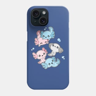 Transgender Axolotl LGBT Pride Flag Phone Case