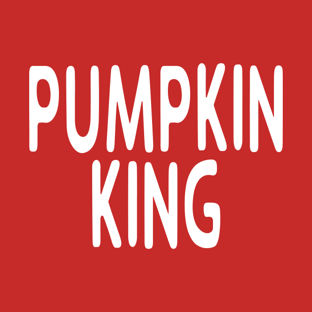 Pumpkin King: Funny Halloween Lazy Last Minute Costume by Tessa McSorley