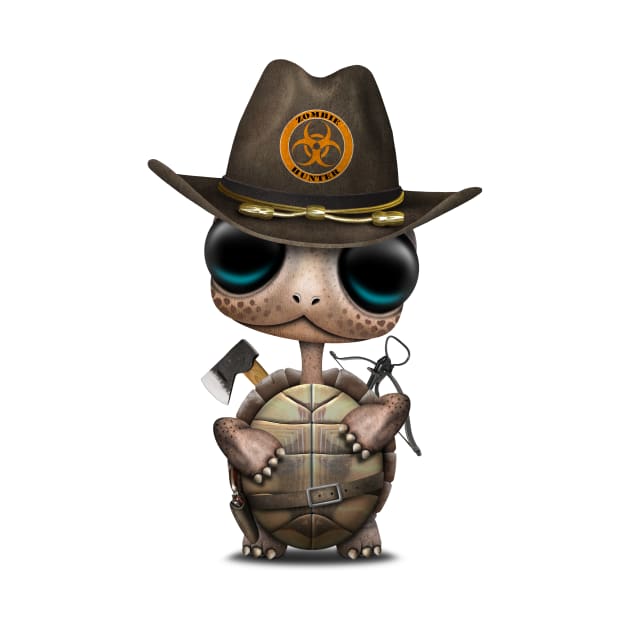 Baby Turtle Zombie Hunter by jeffbartels