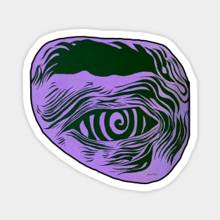 Purple Hypnotized Eye Magnet