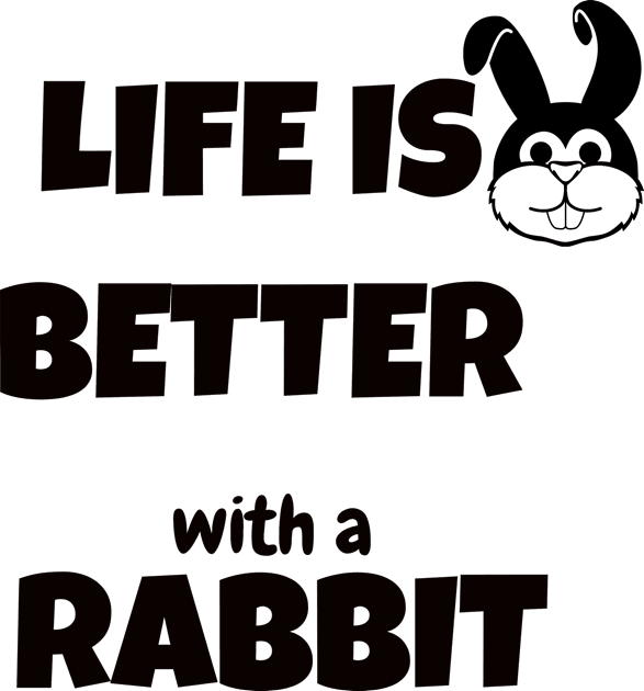 life is better with a rabbit Kids T-Shirt by Laddawanshop