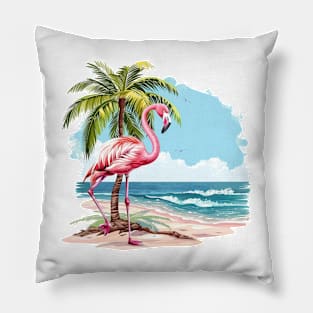 Flamingo Lovers Summer Vibes Pillow