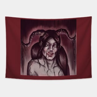 Evil Girl Tapestry