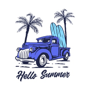 classic car - beach life - surfing life - hawaii - summer best gift ida - vintage car T-Shirt