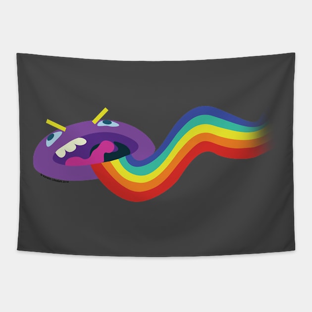 Rainbow-puke Tapestry by Kezo89