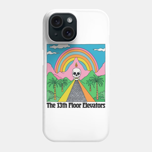 The 13th Floor Elevators ----- Original Fan Art Phone Case by unknown_pleasures