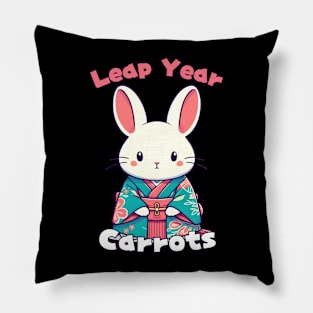 Leap year rabbit Pillow