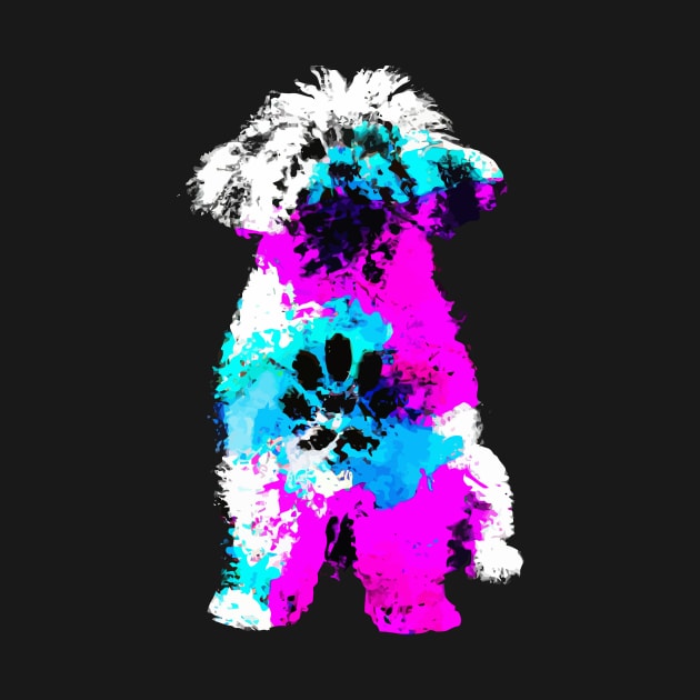 Bichon Habanero Ringo Stencil Artwork by Furrban