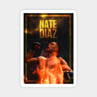 Nate Diaz Gold Magnet