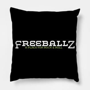 Freeballz Classic Logo White Pillow