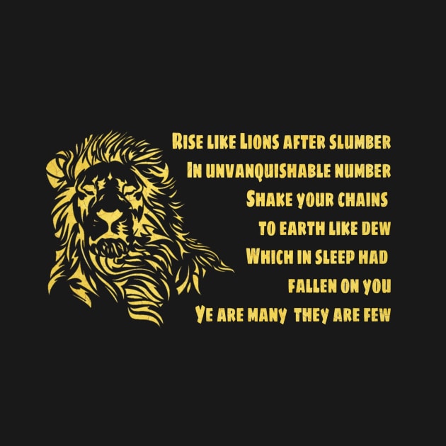 Rise Like Lion's Shelley Poem by RainbowRetro