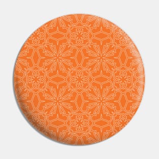 Orange Mosaic Pin