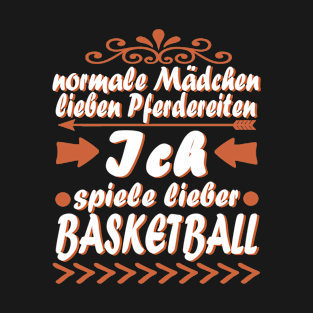 Basketball Mädchen Geschenk Hobby Geschenk T-Shirt