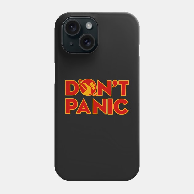 Don't panic The Hitchhiker's Guide to the Galaxy Phone Case by yinon-h