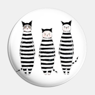 Uniform Cats Pin