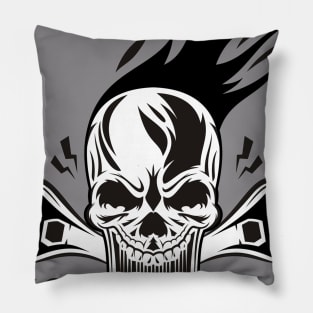 skull motor Pillow