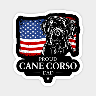 Proud Cane Corso Dad American Flag patriotic gift dog Magnet