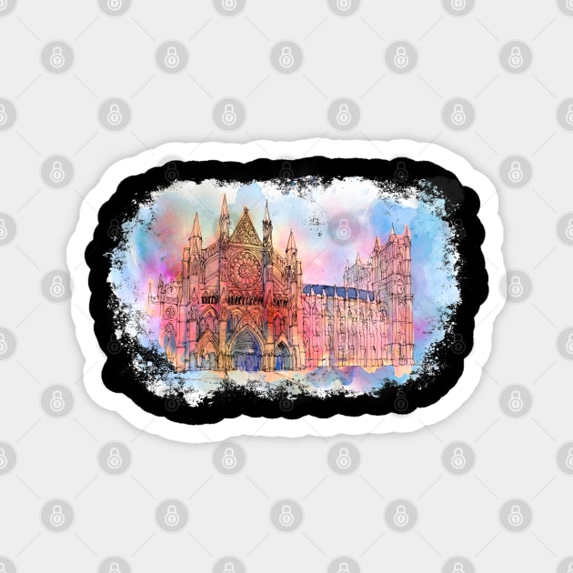 Westminster Abbey Magnet by Amanda Jane