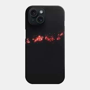 burning ashes in the dark Phone Case