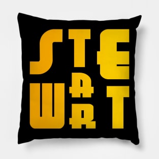 Stewart, name, typography Pillow