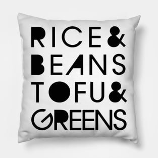 Rice & Beans Tofu & Greens Pillow