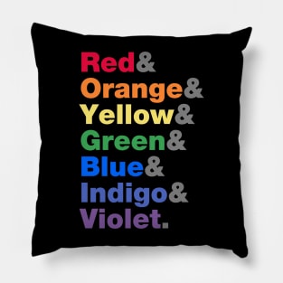 Rainbow Colors Pillow