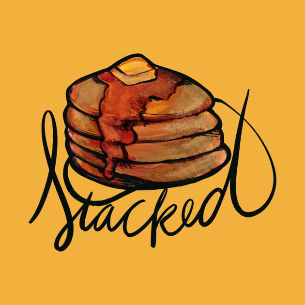 Stacked Funny Pancakes by bubbsnugg