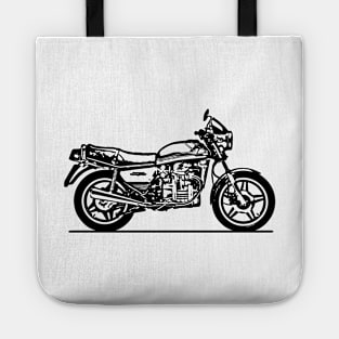 CX500 Motorcycle Sketch Art Tote