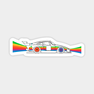 Rainbow racer Magnet