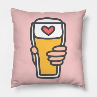 Beer Lover <3 Pillow