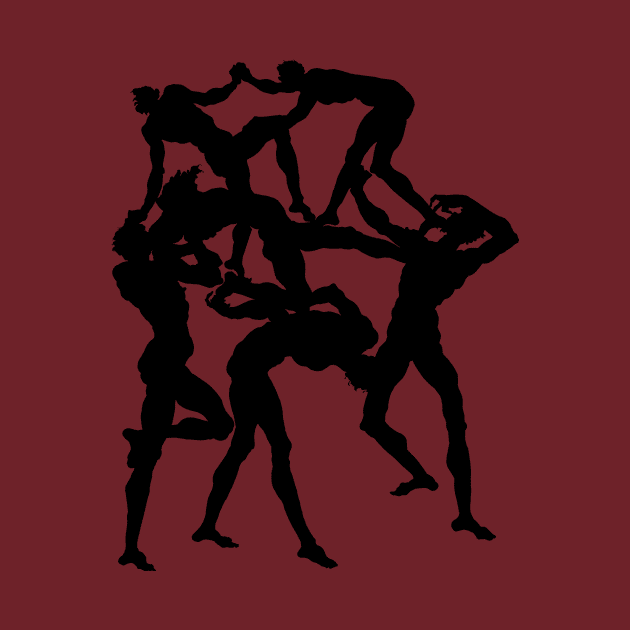 Six Acrobats by Rough-Cut Head