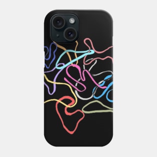 Rainbow Colorful Abstract Artwork Design Phone Case