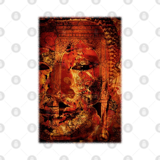 The Lord Buddha - Abstract Illustration Of The Face Of The Lord by VintCam