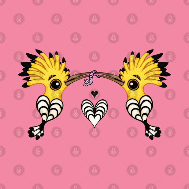 Two Hoopoes In Love by Hoda Hefzy 