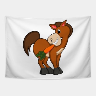 Horse with Carrot Tapestry