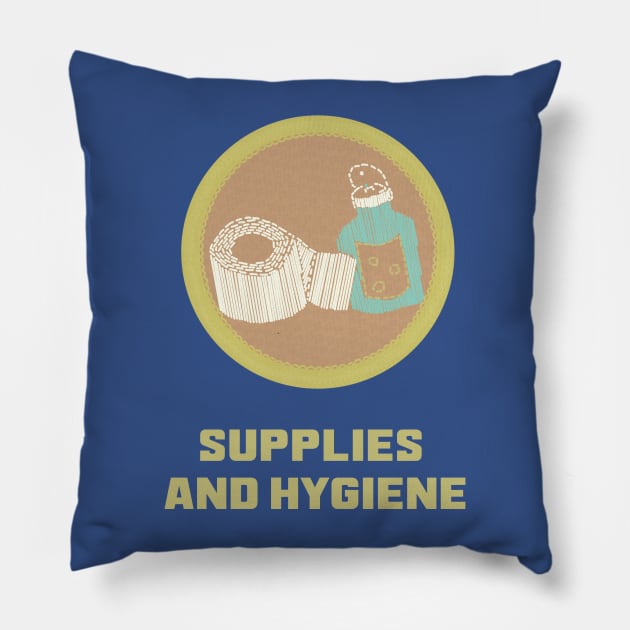 Merit Badge for Supplies and Hygiene Pillow by LochNestFarm