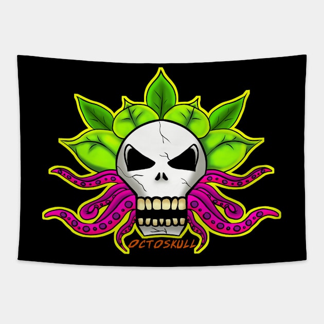 Octoskull Tapestry by corky225