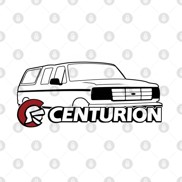 1992-1996 Ford Bronco Centurion Black With Logo by The OBS Apparel