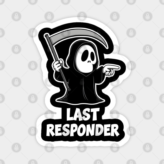 Cute Grim Reaper, Funny Dark Humor Magnet by MakerMind8.2