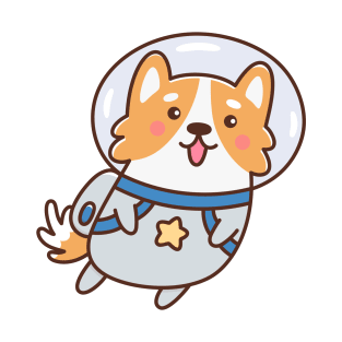 Corgi dog astronaut T-Shirt