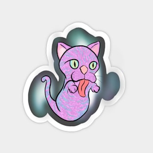 Cute Ghost Cat Magnet