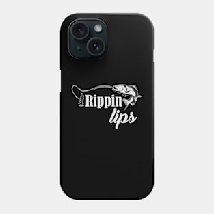 Bass Fishing S For Men Funny Fishing  Rippin Lips Phone Case