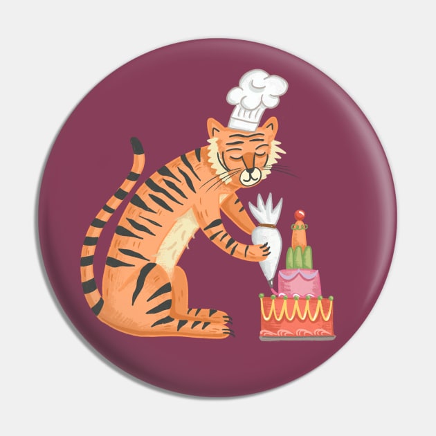 Tiger Baking Pin by Das Brooklyn