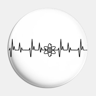 I love science heartbest atom Pin