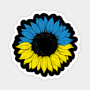 Sunflower Ukraine, Support Ukrainian,  Ukraine, Pray for Ukraine Magnet