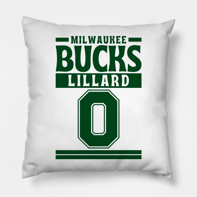 Milwaukee Bucks Lillard 0 Limited Edition Pillow by Astronaut.co