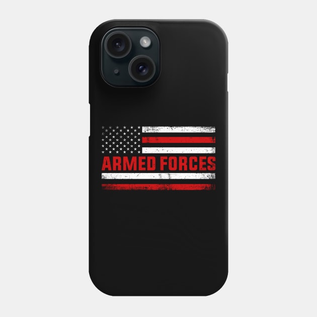 Armed forces USA Flag Phone Case by GreenCraft