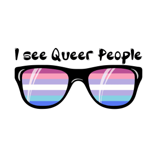 Bigender Sunglasses - Queer People T-Shirt