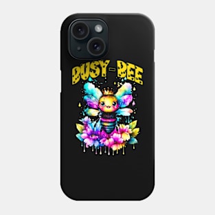 Cute Busy-Bee Cartoon Watercolor Bumble Bee Phone Case